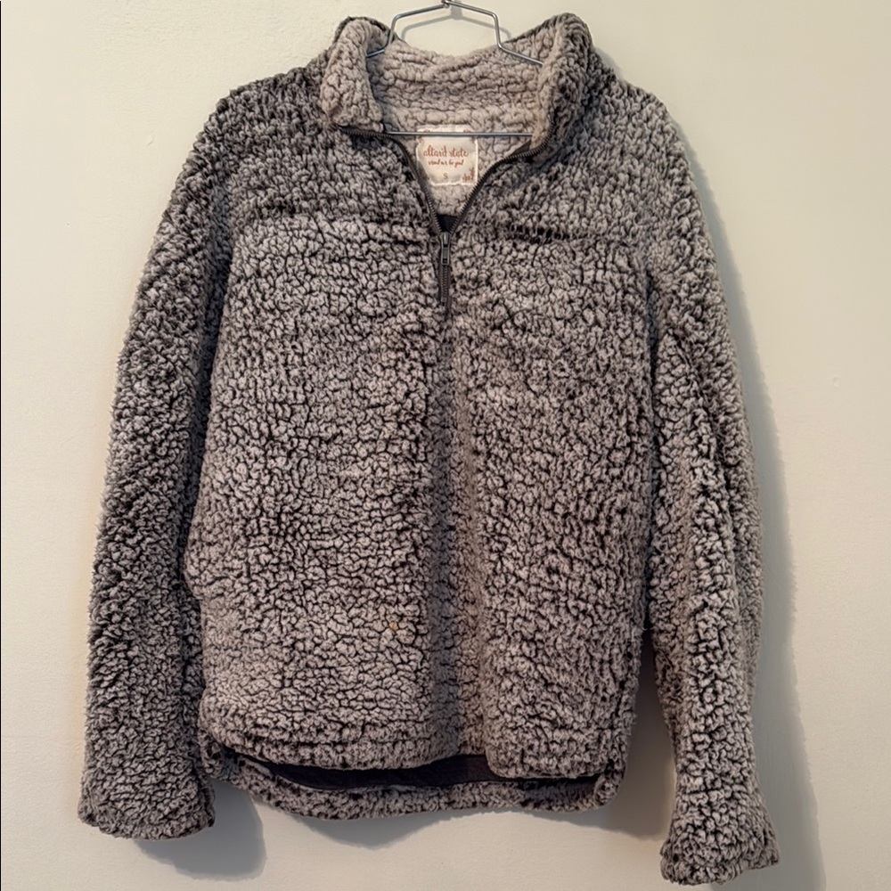Cozy Gray Sherpa Jacket